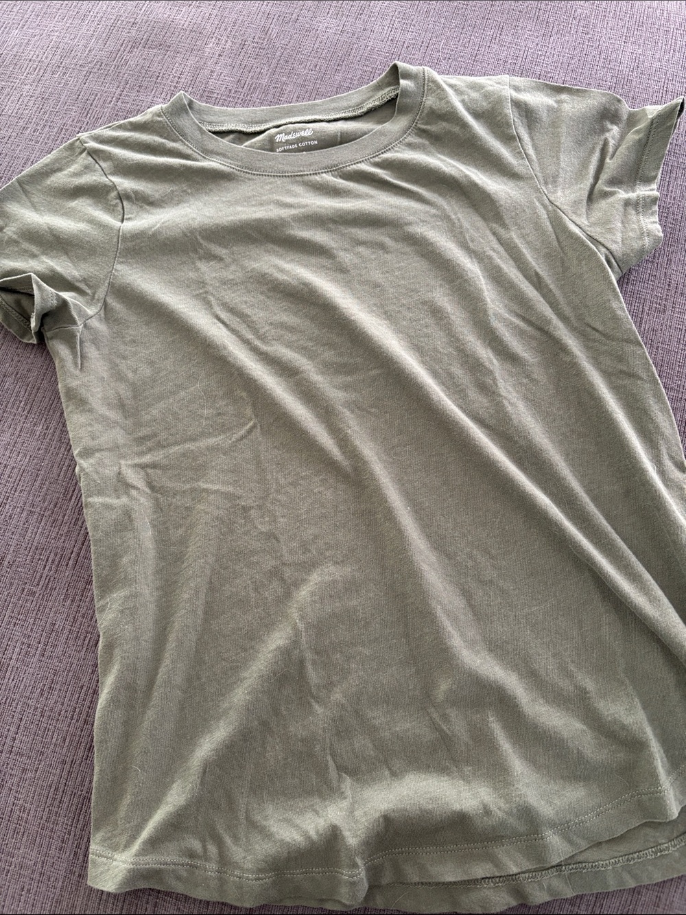 Madewell Olive Crewneck Short Sleeve Tee